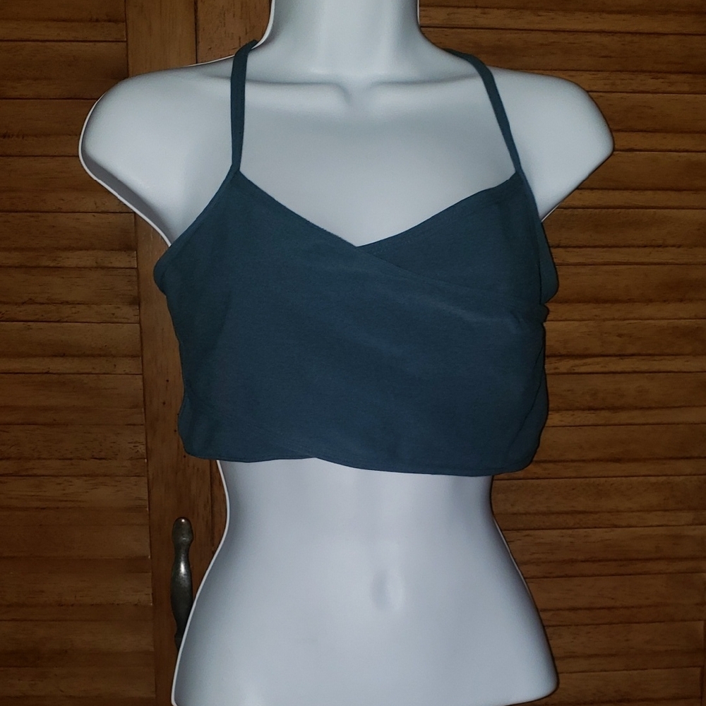 Beyond Yoga Teal Sports Bra